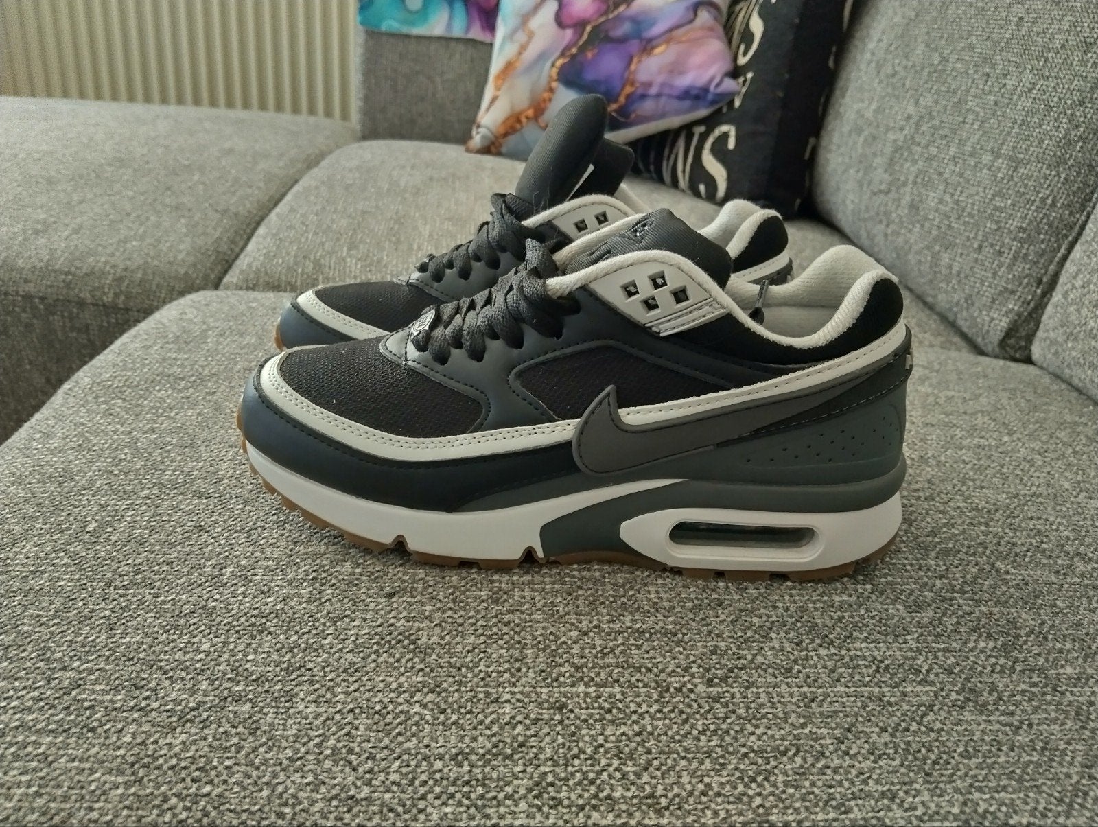 Nike Air - Zwart/Grijs maat 38 ma valt kleiner!, Ophalen, Zwart