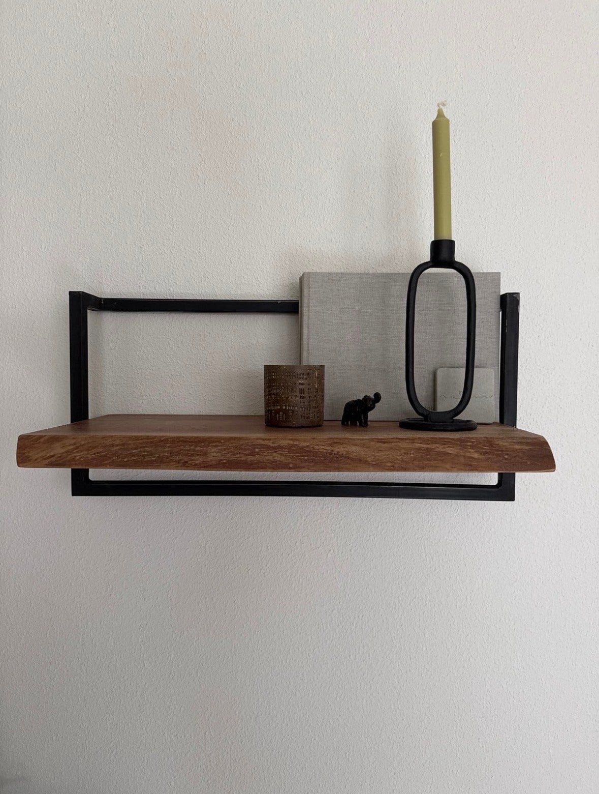 2x Wandplank met spiegel - 65x30x29 cm, Ophalen, Zo goed als nieuw