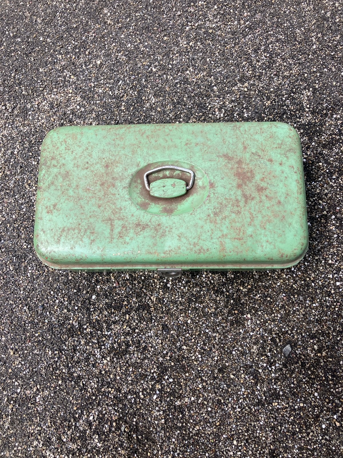 Antieke Groene Broodtrommel - Vintage Keuken Decoratie, Ophalen