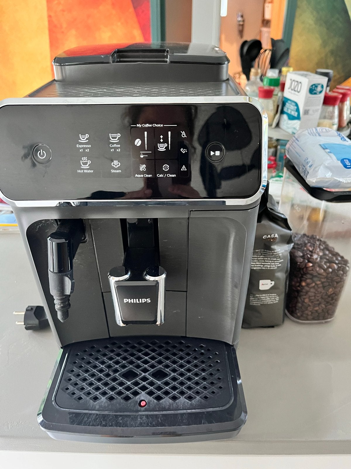 Philips volautomatisch koffiezetapparaat, Witgoed en Apparatuur, Gebruikt, Espresso apparaat, Ophalen of Verzenden, 2 tot 4 kopjes
