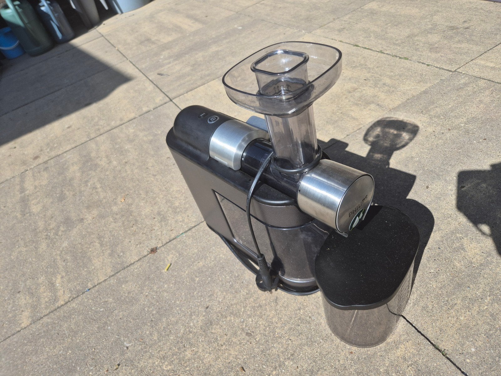 Philips HR1897 Slowjuicer - Zwart, 200W, Witgoed en Apparatuur, Ophalen, Gebruikt, Elektrisch, Slowjuicer