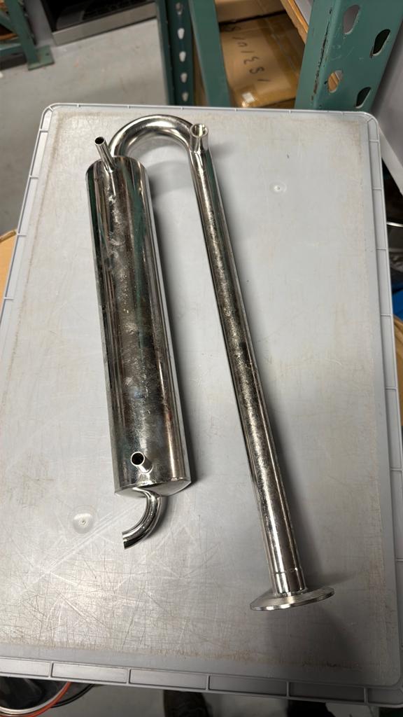 Distilleerkoeler 2” TriClamp, Ophalen of Verzenden, Nieuw