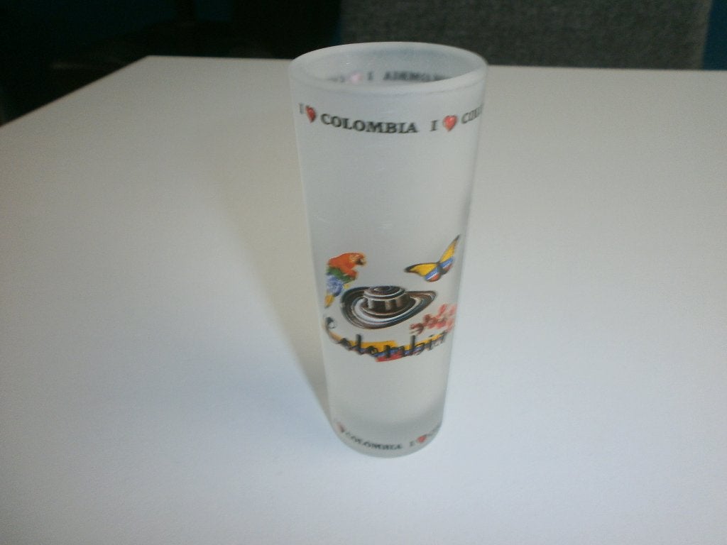 Shotglas Colombia, Ophalen of Verzenden, Nieuw, Borrel- of Shotglas