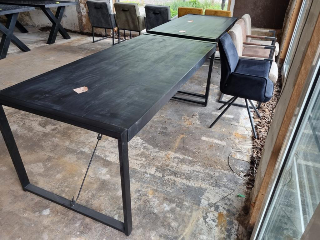 8. Eettafel Rechthoek 180 x 90 cm Norris., Huis en Inrichting, Tafels | Eettafels, Ophalen, 50 tot 100 cm, Zo goed als nieuw, Vijf personen of meer