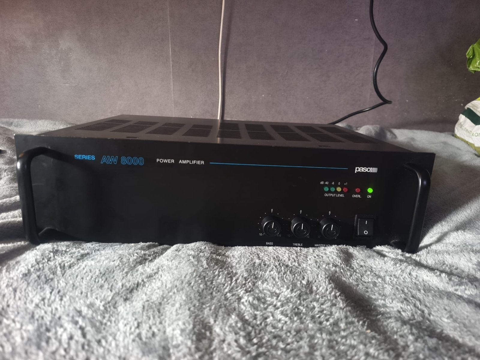 PASO AW 8000 Power Amplifier - Werkt Perfect, Overige merken, Ophalen of Verzenden, 120 watt of meer, Gebruikt