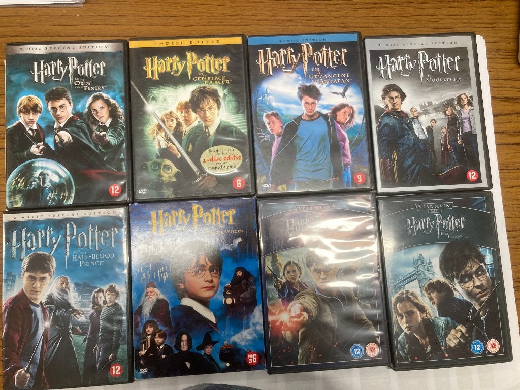 T.K. nog 3 DVD's van Harry Potter zie actuele lijst, Nederlands, Ophalen of Verzenden, Gebruikt, Engels