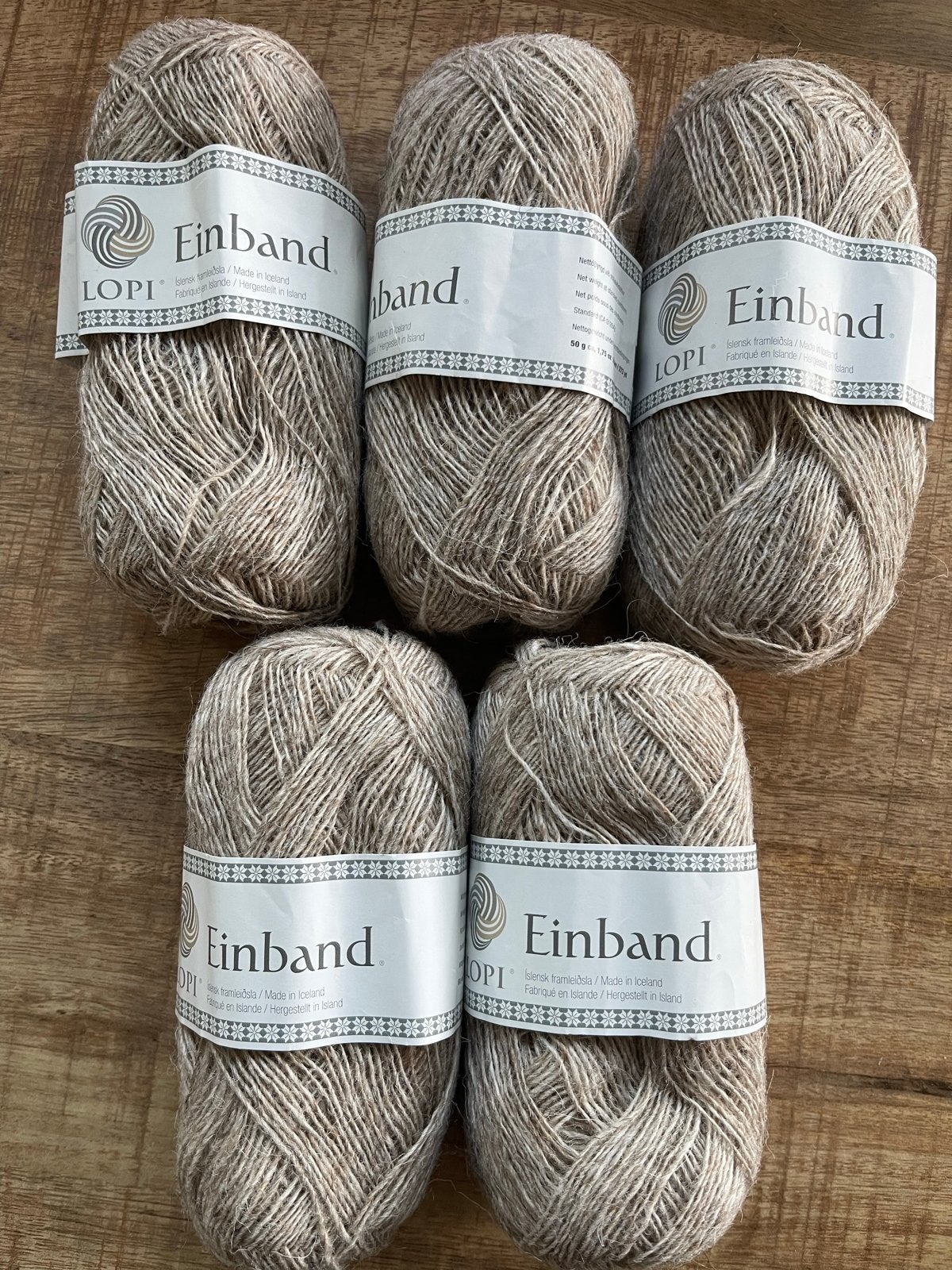 Einband IJslandse pure wol - 5 bollen (250 gr), Ophalen of Verzenden, Nieuw, Breien of Haken, Wol of Garen