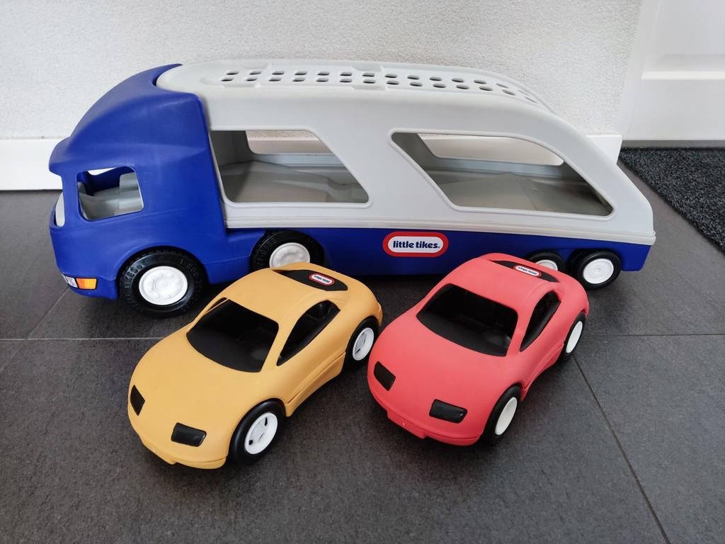 Little Tikes autotransporter met 2 auto's, Ophalen, Gebruikt
