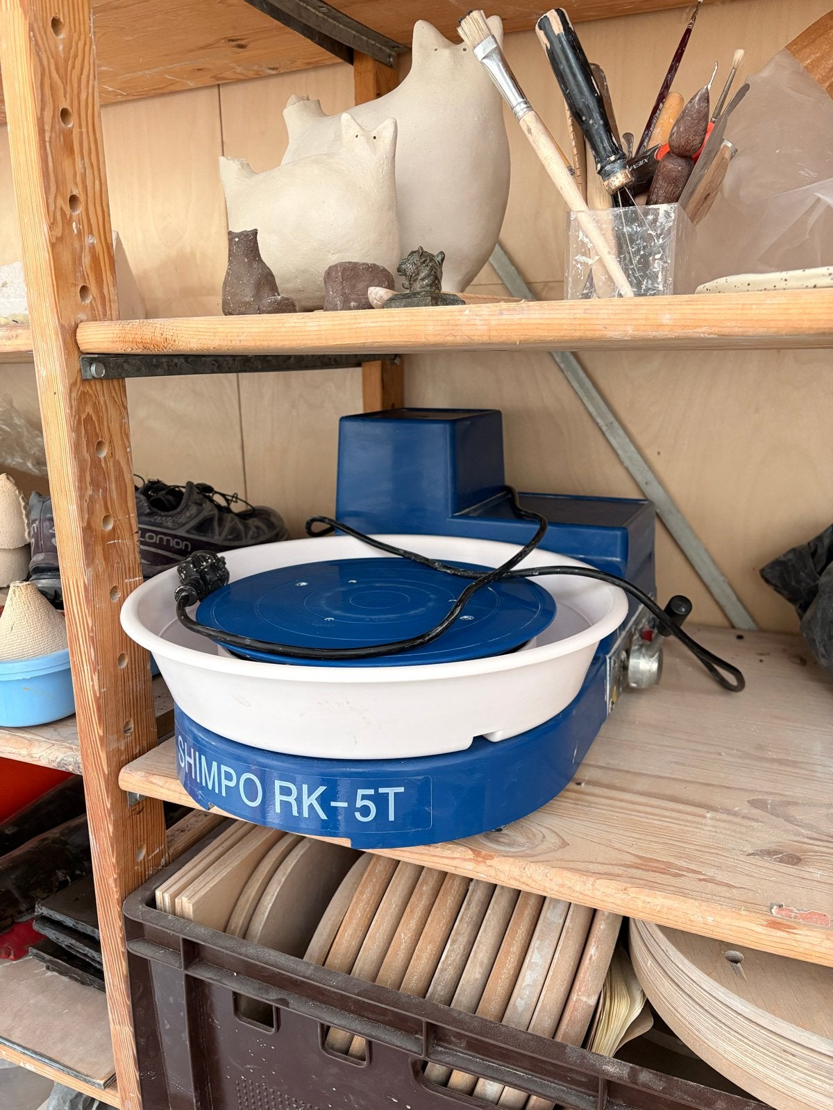 Elektrische pottenbakkersschijf Shimpo RK-5T – Hobby, Ophalen, Gebruikt