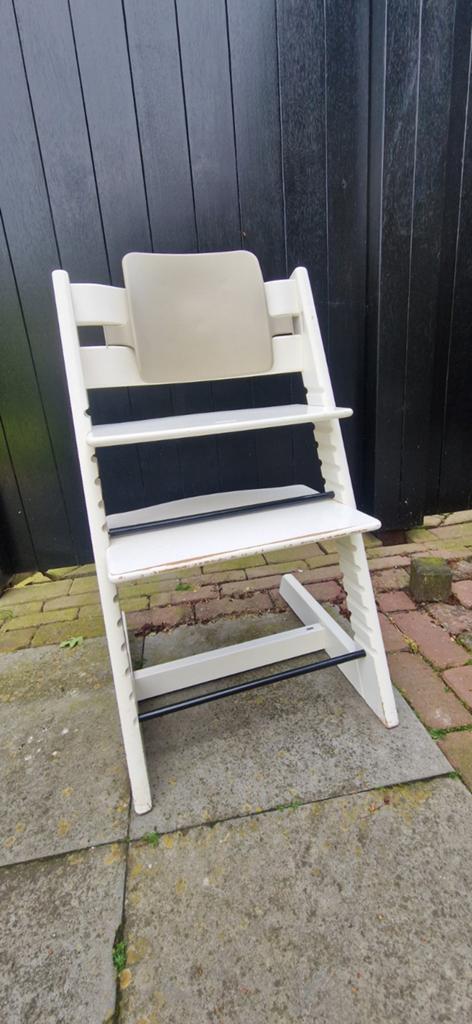 Stokke meegroei stoel, Kinderen en Baby's, Kinderstoelen, Ophalen of Verzenden, Gebruikt, Meegroeistoel