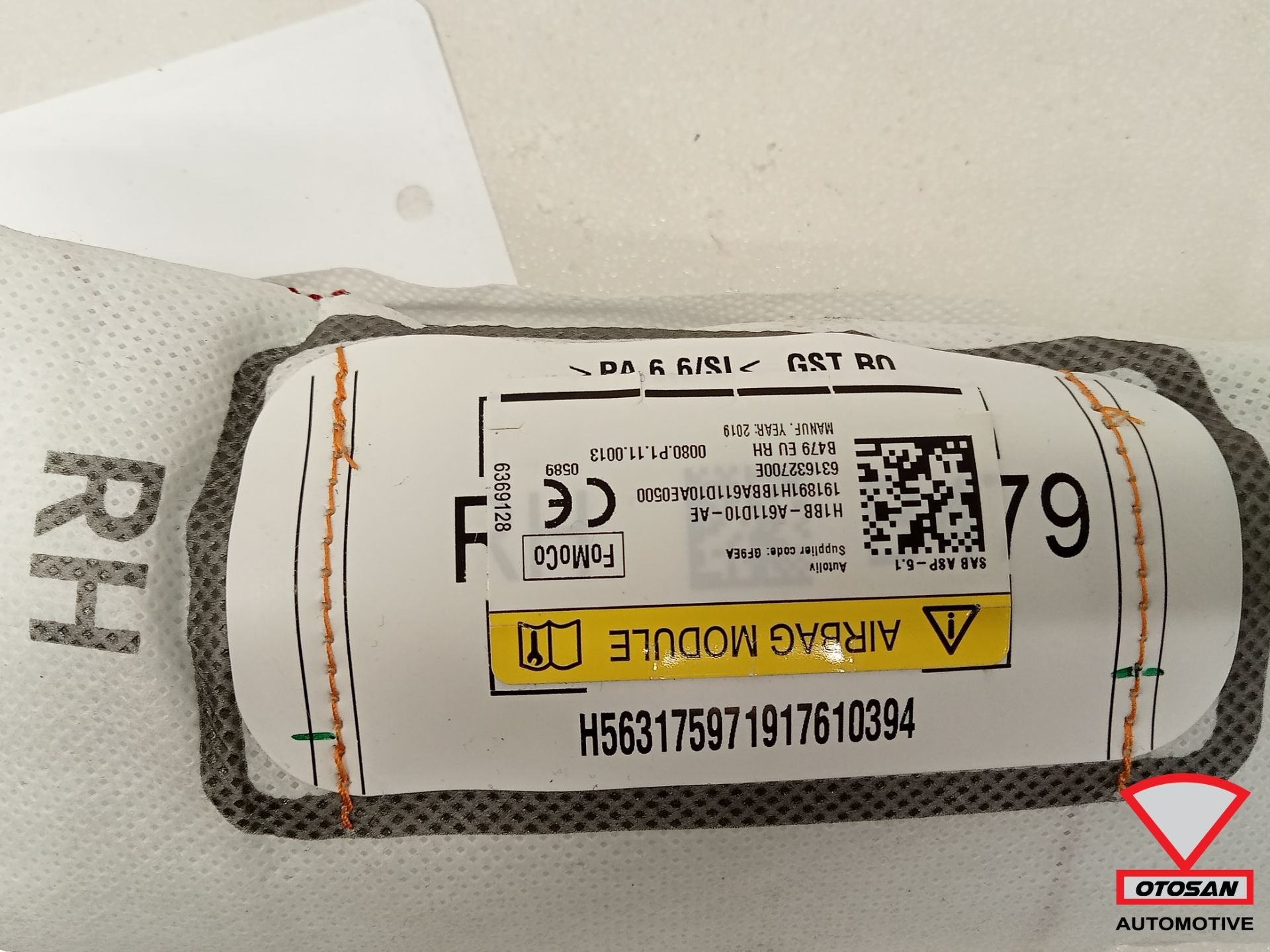 FORD FIESTA MK8 2017+ stoel airbag Rechts H1BB-A611D10-AE, Gebruikt, Info@ford.com, Ophalen of Verzenden, Ford