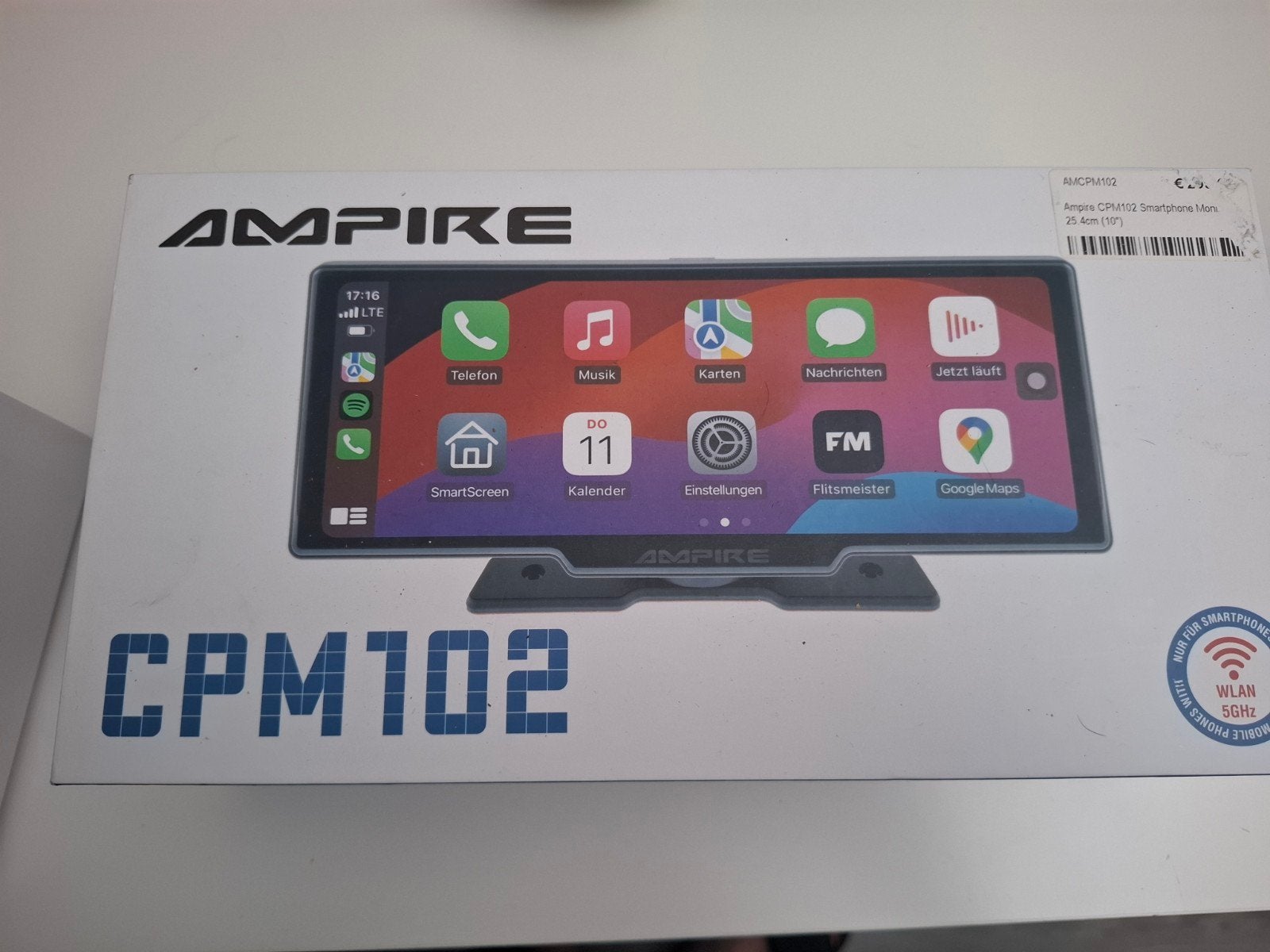 Ampire CPM102 10" Touchscreen Smartphone Monitor, Ophalen, Zo goed als nieuw