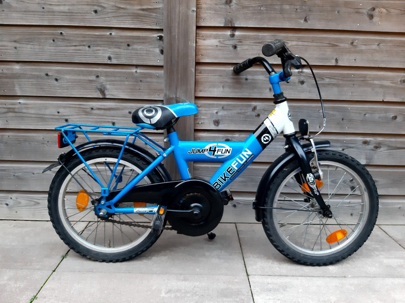 Bike Fun Jongensfiets Wielmaat 16 inch, Fietsen en Brommers, Ophalen, Terugtraprem, Bike Fun, Gebruikt