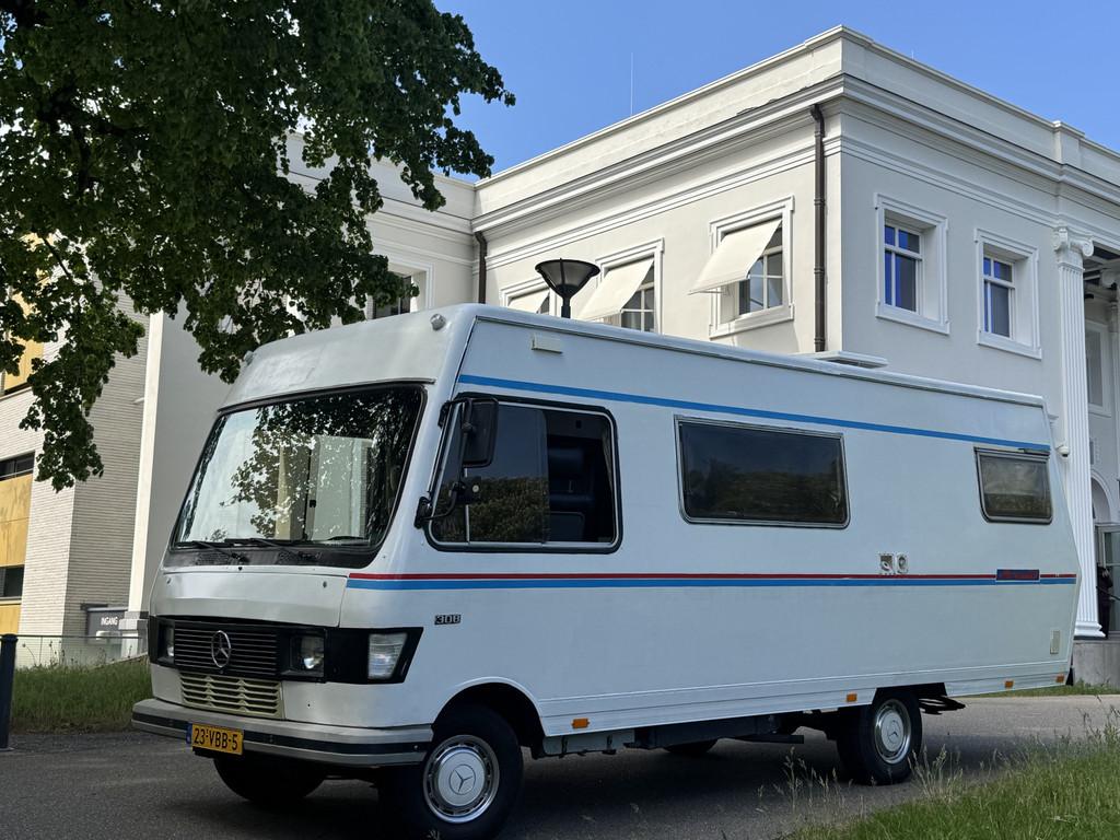 Mercedes-Benz 309 CAMPER, LPG, WEGENBELASTINGVRIJ (bj 1980), Caravans en Kamperen, Campers, Fietsendrager, Bedrijf, Handgeschakeld