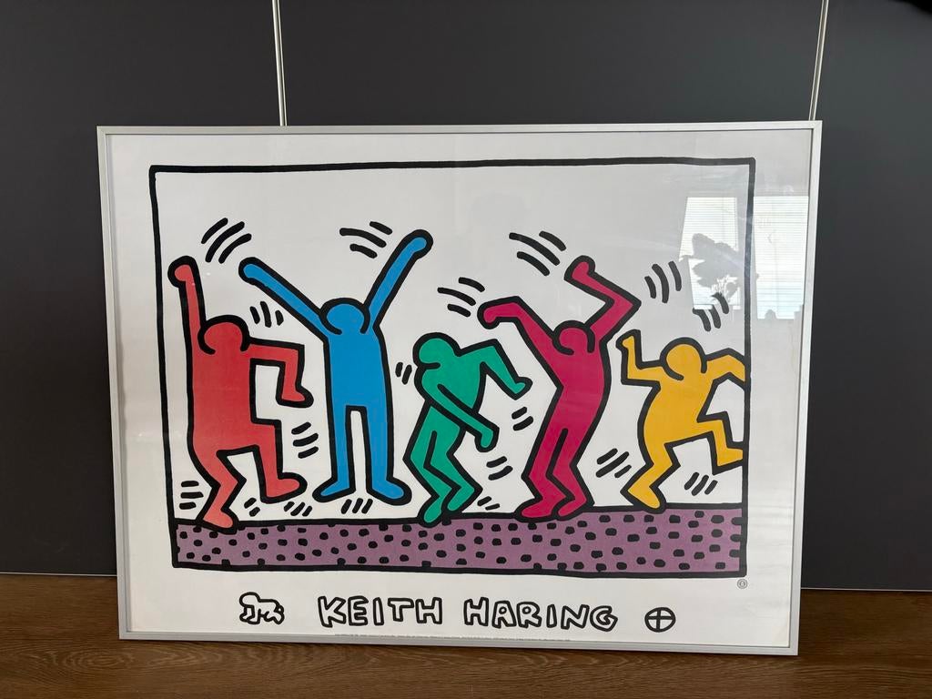 Keith Haring 'Dancing Figures' poster, 60x80 cm, Ophalen