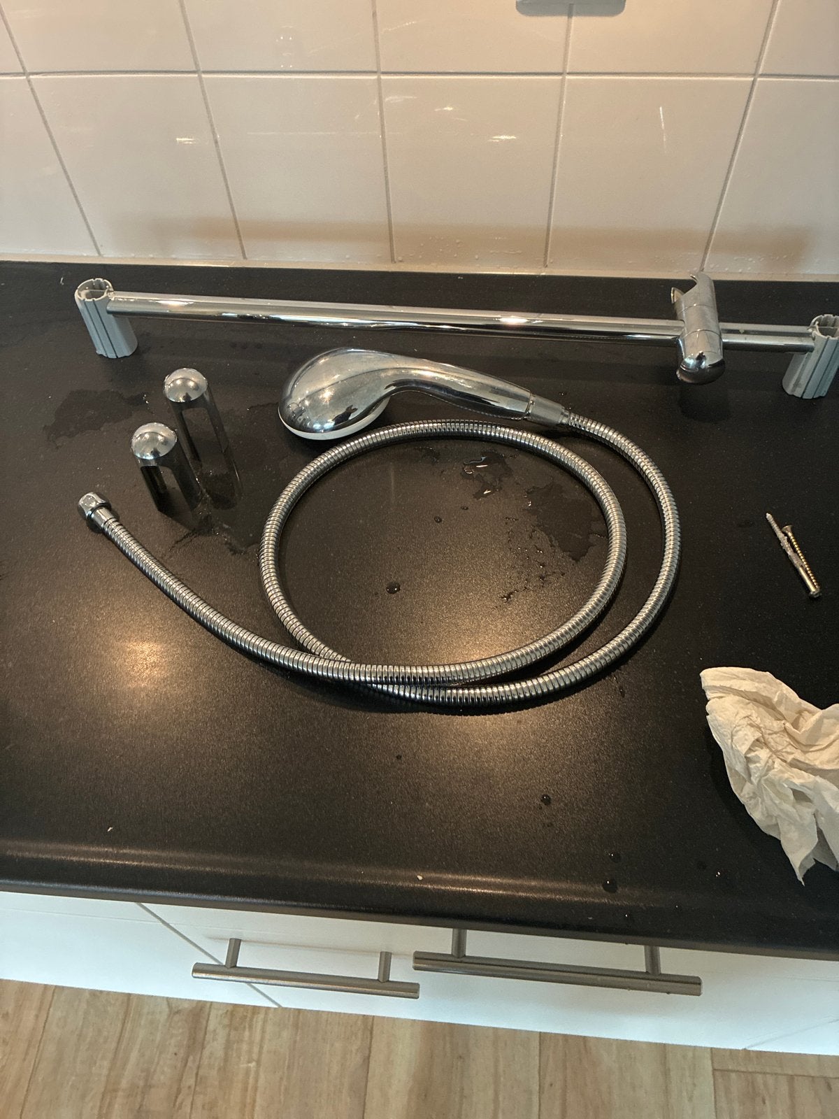 Doucheset  grohe met glijstang en handdouche, Ophalen of Verzenden, Gebruikt, Chroom, Douche