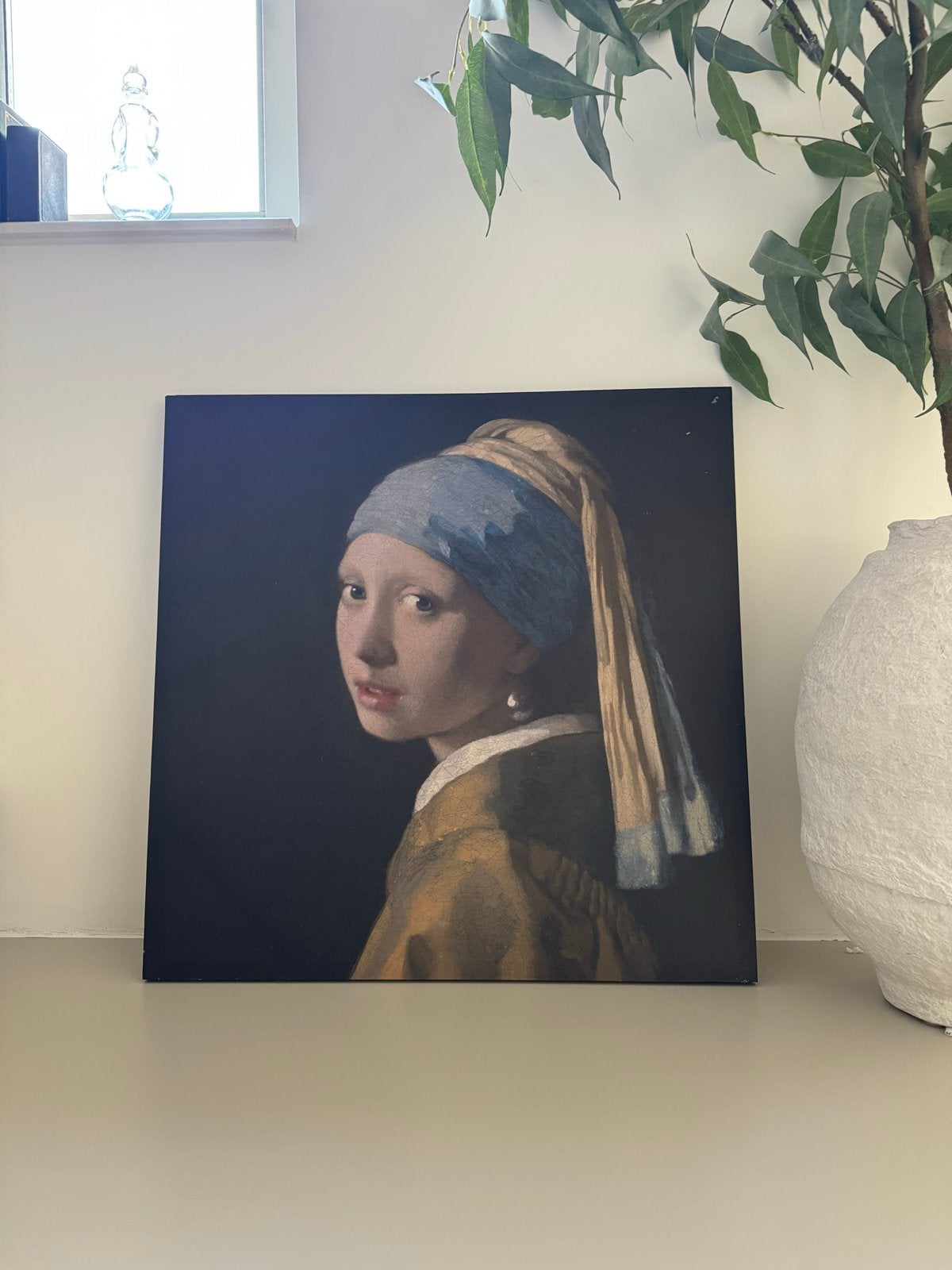 Schilderij 'Meisje met de parel' op canvas, Ophalen, Nieuw, Schilderij