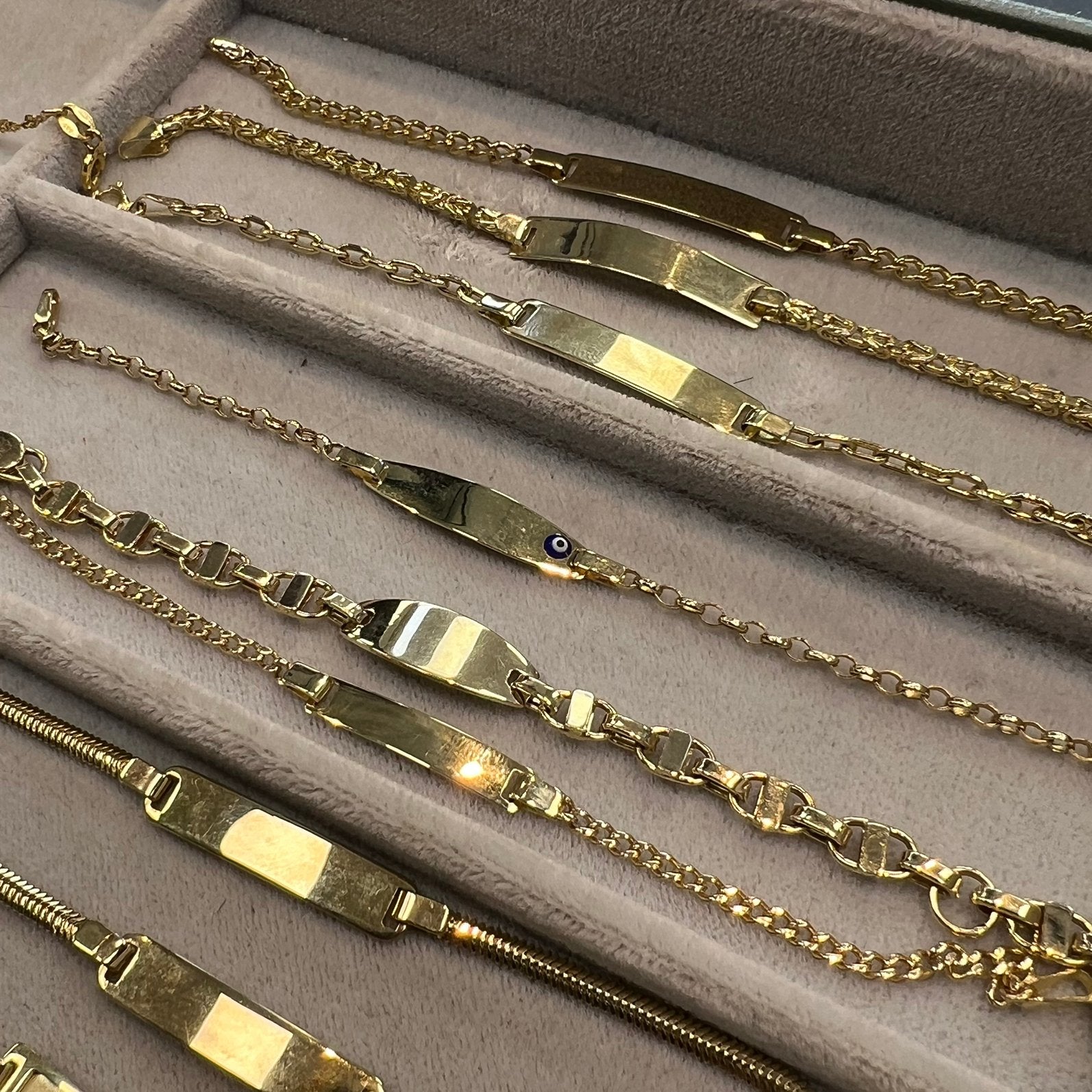 14k gouden baby armbanden 14 karaat goud, Ophalen of Verzenden, Zo goed als nieuw, Goud
