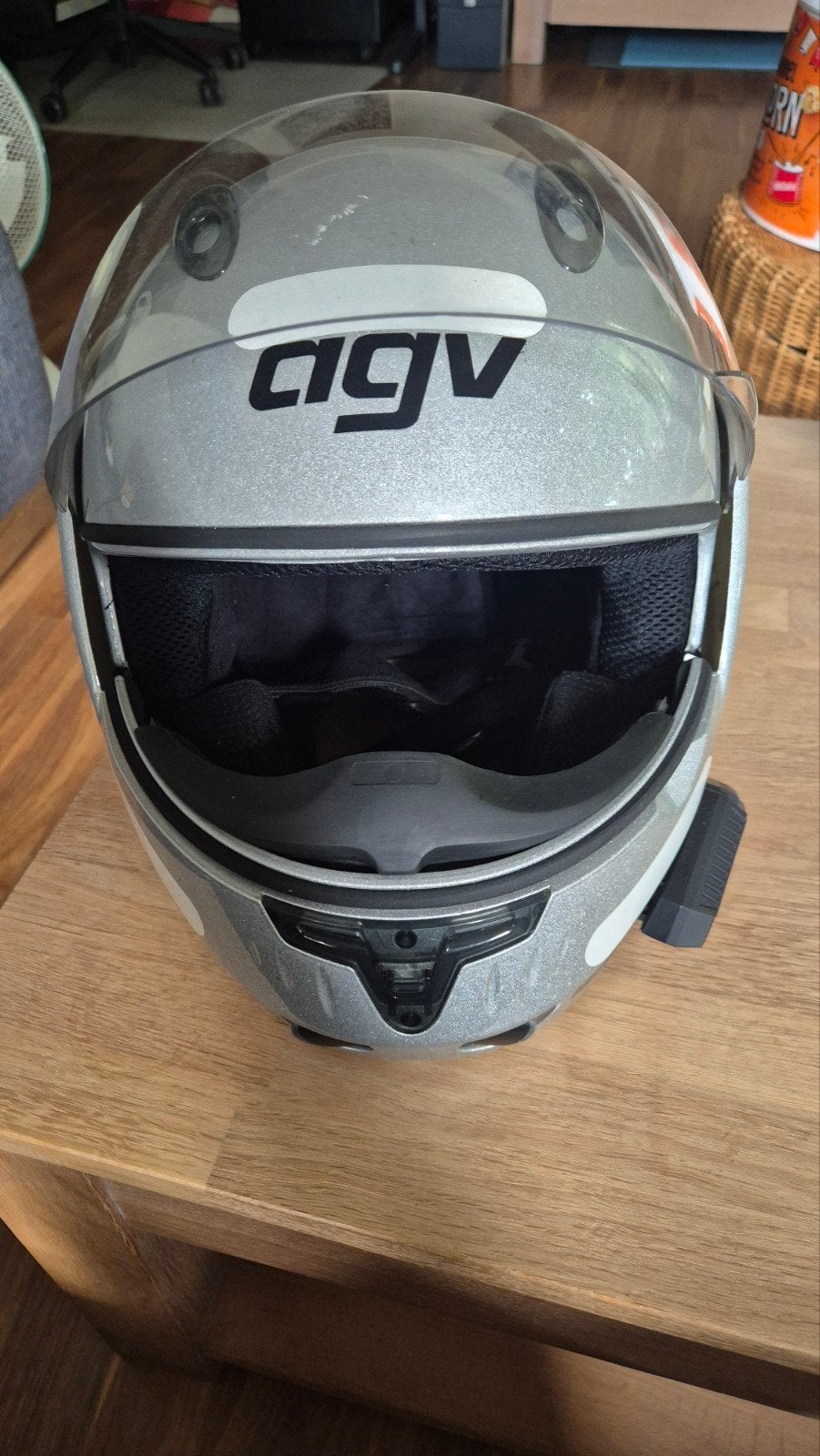 AGV GT Open scooterhelm maat S met Bluetooth, Ophalen of Verzenden, Gebruikt, Small