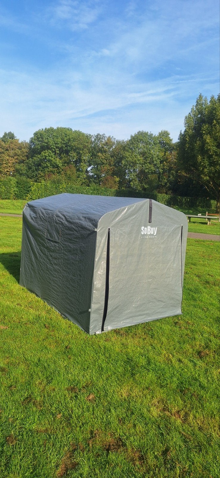 Sobuy Schuurtent L219xB159xH128cm, Ophalen, Zo goed als nieuw