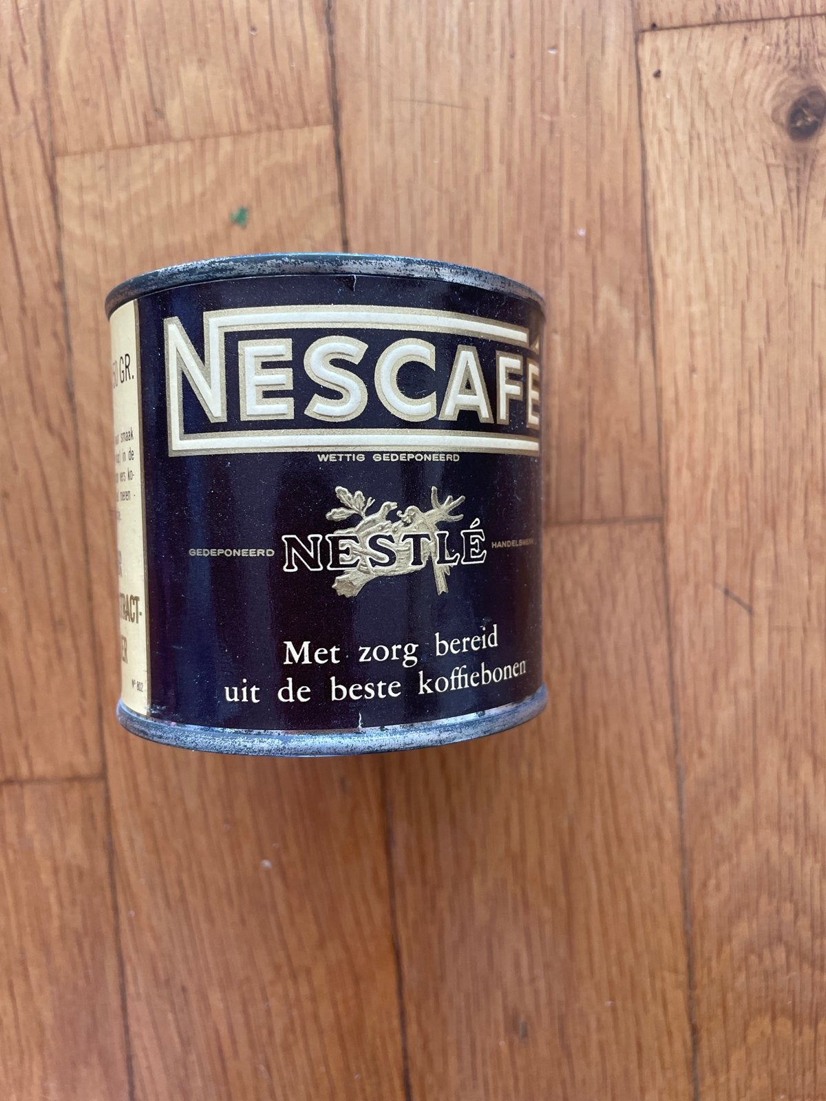 Vintage Nescafé Blikje - Zeldzaam Koffie-Extract Poeder, Ophalen of Verzenden, Gebruikt, Koffie, Overige merken