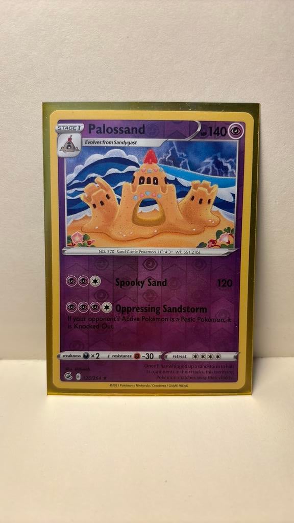 Palossand 126/264 fusion strike reverse holo pokemon kaart, Ophalen of Verzenden, Nieuw, Boosterbox