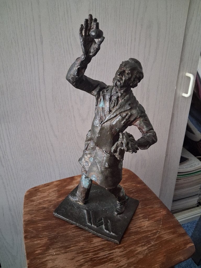 Bronzen beeld van M. Ravenswaaij - De Goochelaar, Antiek en Kunst, Ophalen, Brons