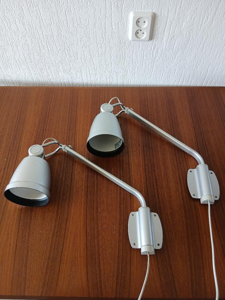 Wandlampen - Vintage, Huis en Inrichting, Lampen | Wandlampen, Ophalen of Verzenden, Gebruikt, Metaal, Vintage