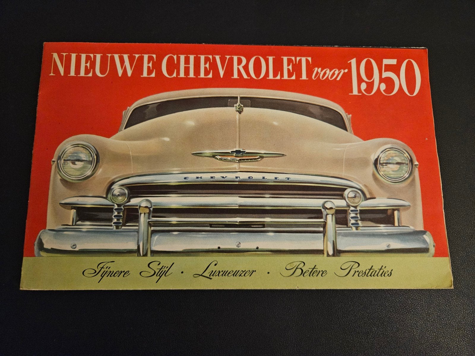 Brochure Chevrolet 1950, Boeken, Auto's | Folders en Tijdschriften, Ophalen of Verzenden, Zo goed als nieuw, Chevrolet