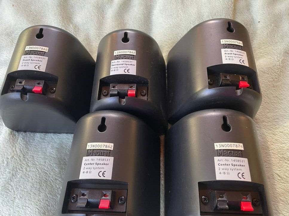 Magnat Surround Speaker Set - 5 Stuks, Ophalen of Verzenden, Zo goed als nieuw
