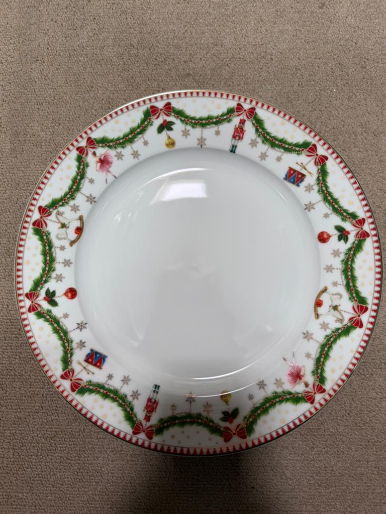 Magie De Noël Dinerborden 4x, Ophalen of Verzenden, Overige stijlen, Bord(en)