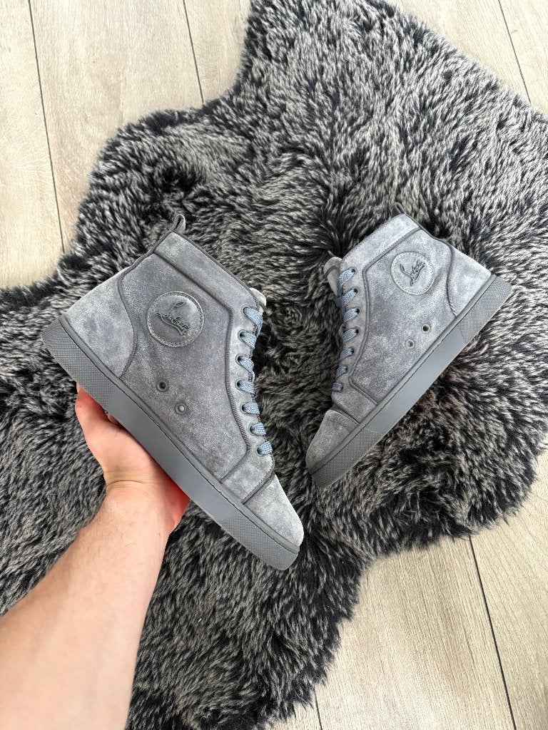 Christian Louboutin Louis Flat Suede Grey Size 40, Kleding | Heren, Schoenen, Christian Louboutin, Overige kleuren, -, -