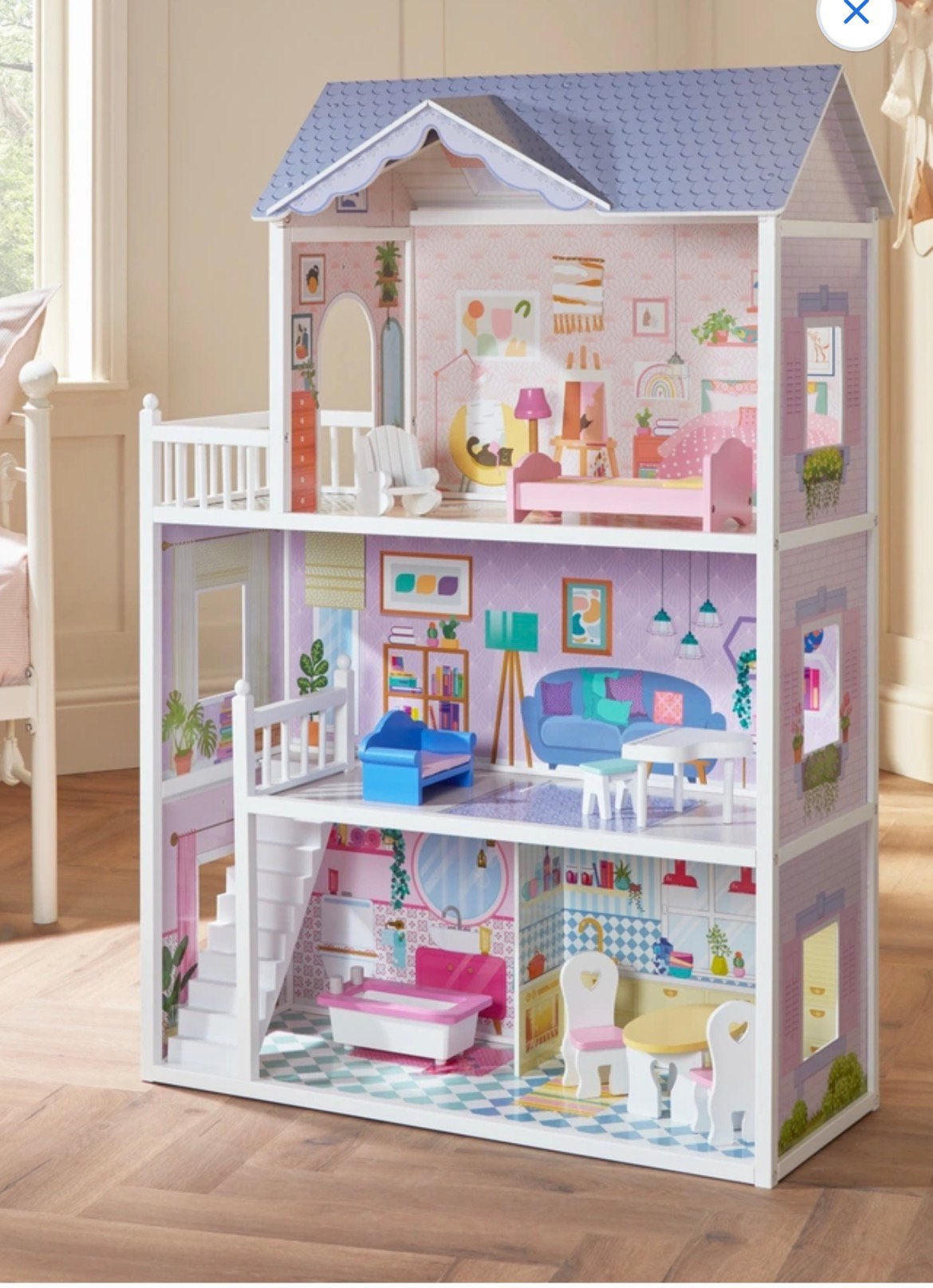 Sadie's Houten Poppenhuis, Ophalen, Nieuw, Poppenhuis