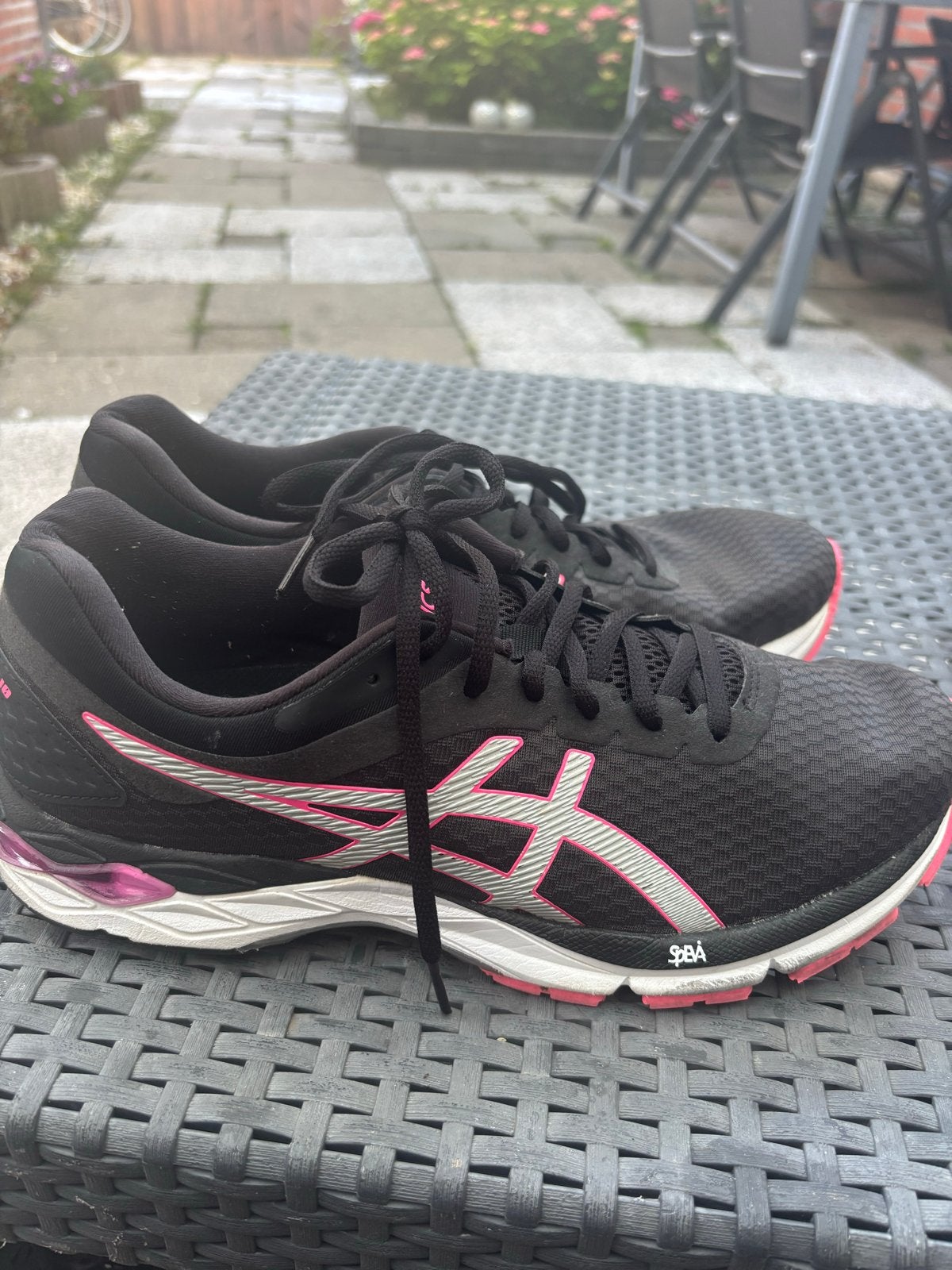 ASICS GEL-Phoenix 10 Hardloopschoenen Dames Zwart/Roze, Sport en Fitness, Loopsport en Atletiek, Gebruikt, Hardloopschoenen, Ophalen of Verzenden