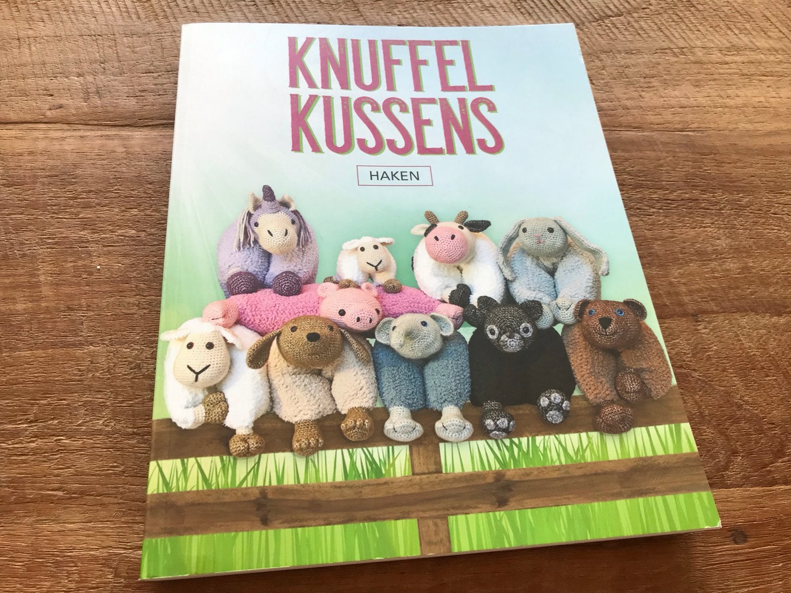 Knuffelkussens Haken - Patroonboek voor schattige knuffels, Ophalen of Verzenden, Zo goed als nieuw, Breien en Haken, Geschikt voor kinderen