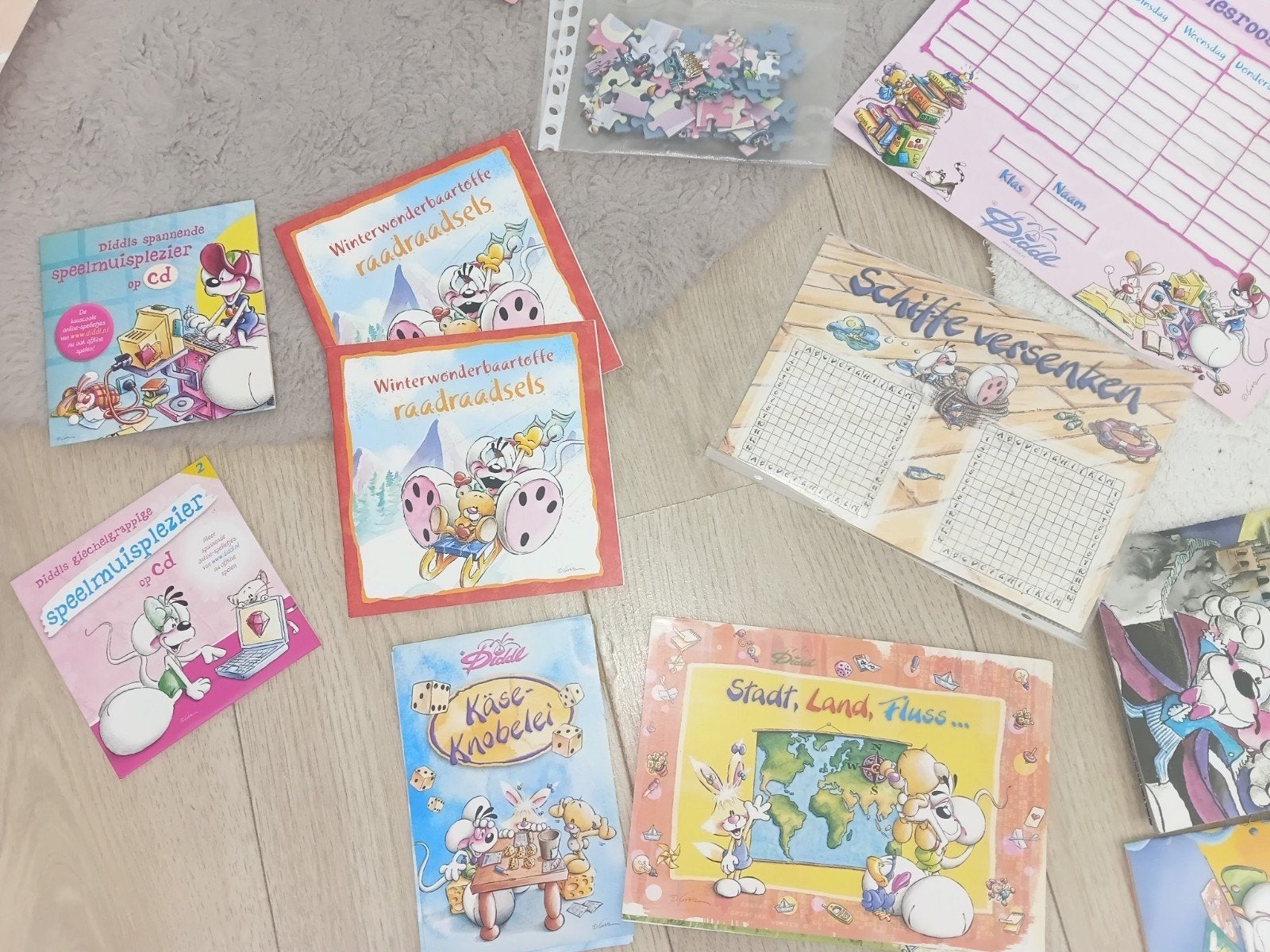 Diddl computer spelletjes puzzels gezelschapsspellen en meer, Ophalen of Verzenden, Verschillende figuren, Nieuw, Overige typen