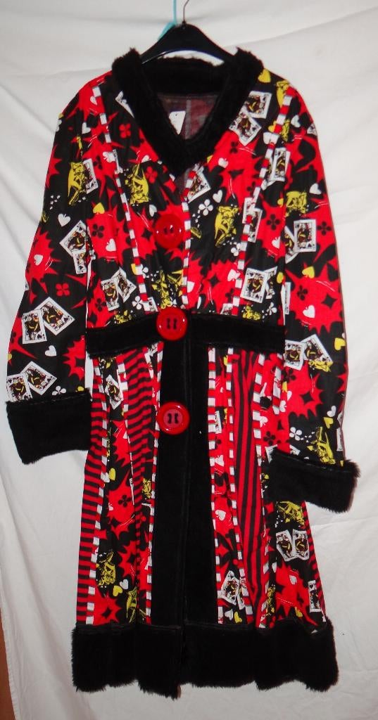 Mooie handgemaakte SPEELKAARTEN CARNAVALS jas, Ophalen, Carnaval, Nieuw, Kleding