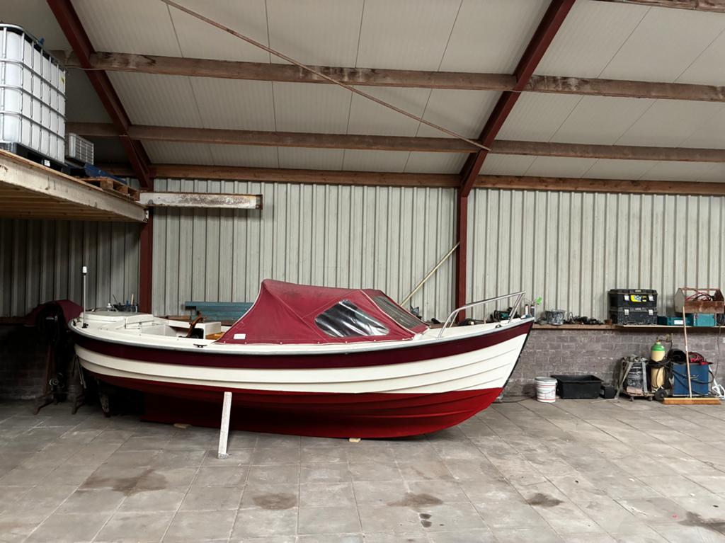 Albatros met zgan tohatsu 9.8 pk, Watersport en Boten, Sloepen, Buiskap, Ophalen, Overige merken, Overige typen