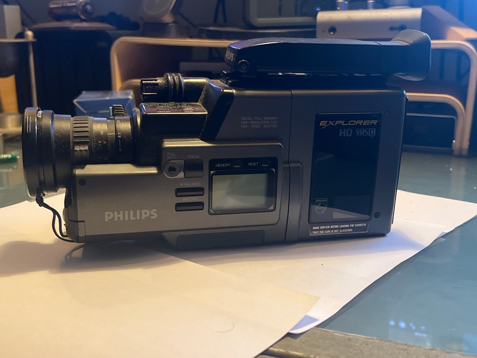 Philips Explorer HQ VHS-C Camcorder met accessoires, Ophalen, VHS-C of SVHS-C, Camera