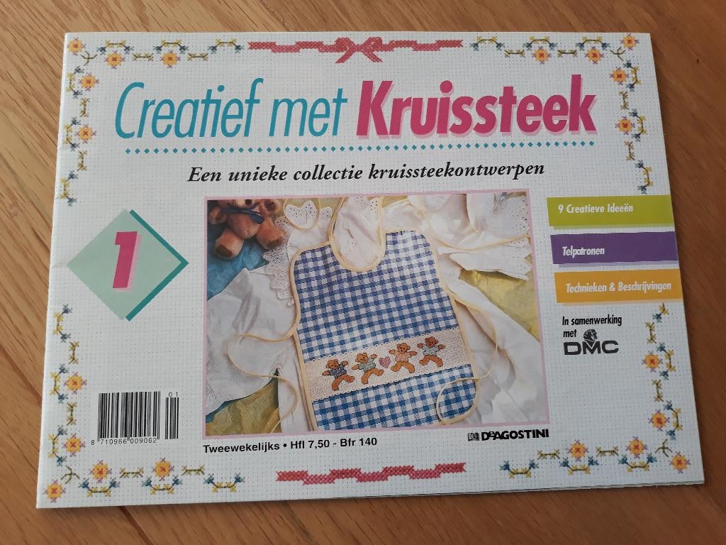 Tijdschrift - Creatief met kruissteek, Hobby en Vrije tijd, Ophalen of Verzenden, Zo goed als nieuw, Handborduren, Patroon
