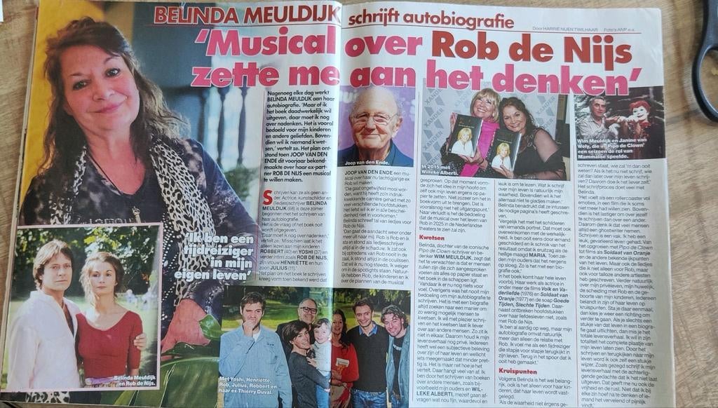 Musical Rob de Nijs / Belinda Meuldijk Artikel uit 2023, Verzamelen, Ophalen of Verzenden, 1980 tot heden, Nederland, Knipsel(s)