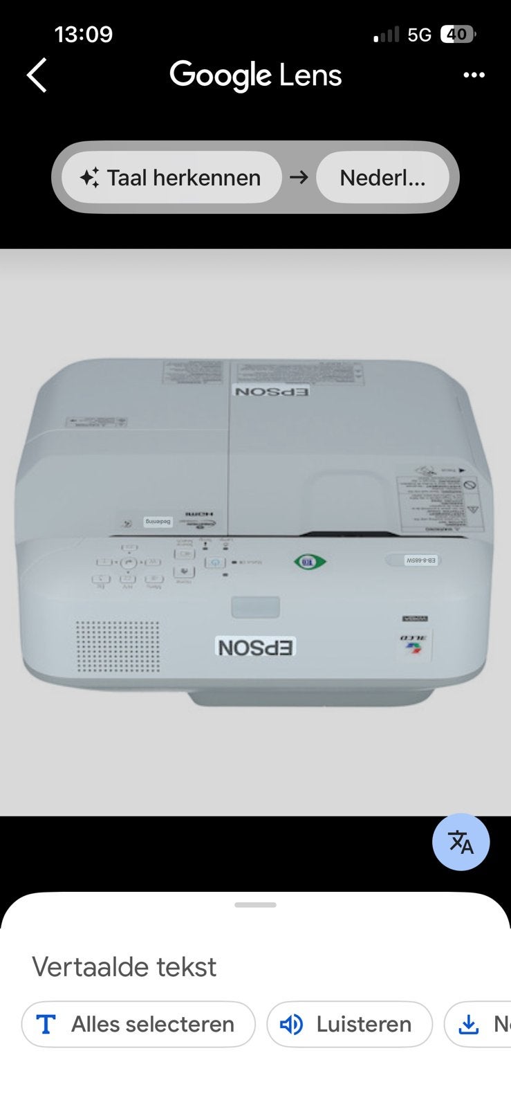 Super Mooie Projector Beamer 3500 ansi lumen. WK Voetbal!, Audio, Tv en Foto, Beamers, Ophalen of Verzenden, Gebruikt, LCD, Overige resoluties