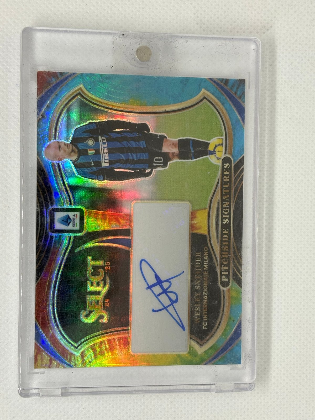Wesley Sneijder /25 Auto - Panini Select Inter Ajax, Verzamelen, Ophalen of Verzenden, Zo goed als nieuw, Buitenlandse clubs, Spelerskaart