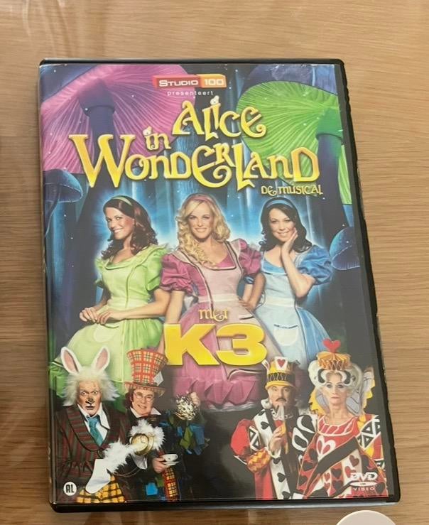 K3 Dvd ( Alice In Wonderland ), Cd's en Dvd's, Alle leeftijden, Ophalen of Verzenden, Zo goed als nieuw
