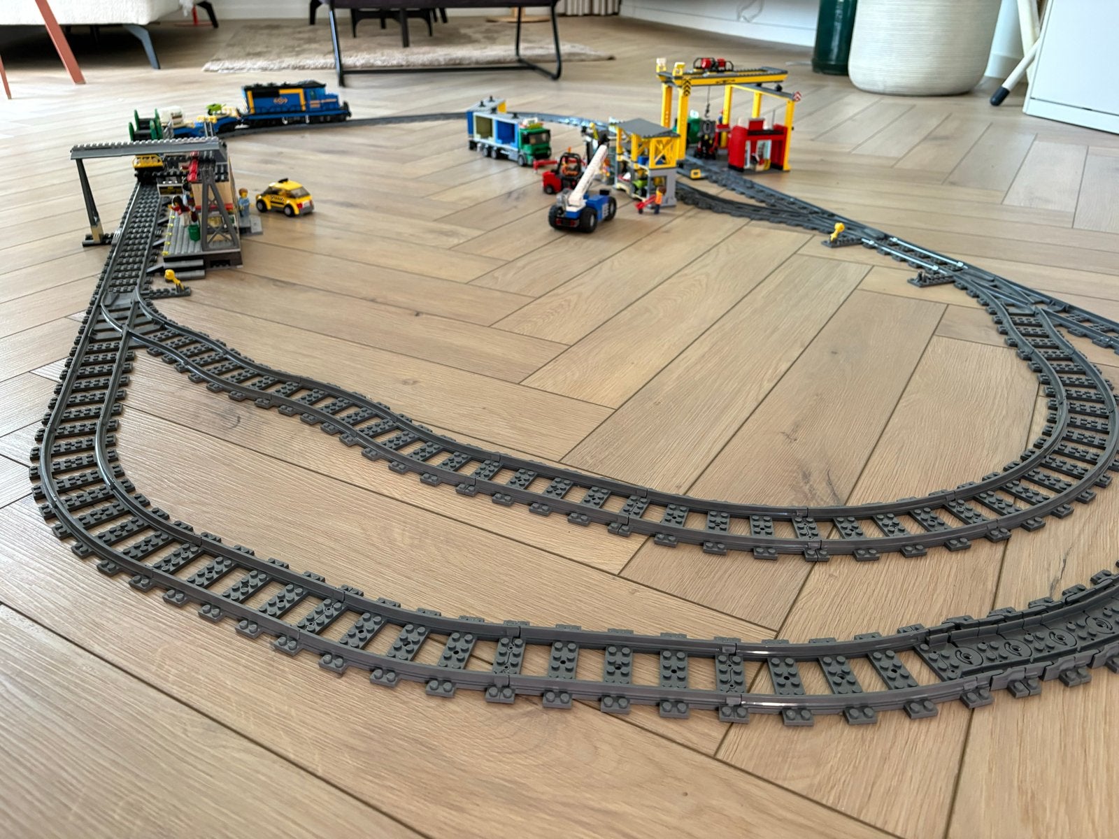LEGO City Trein Station, Vrachttrein en vrachtterminal Sets, Lego, Ophalen of Verzenden, Complete set, Inclusief instructies