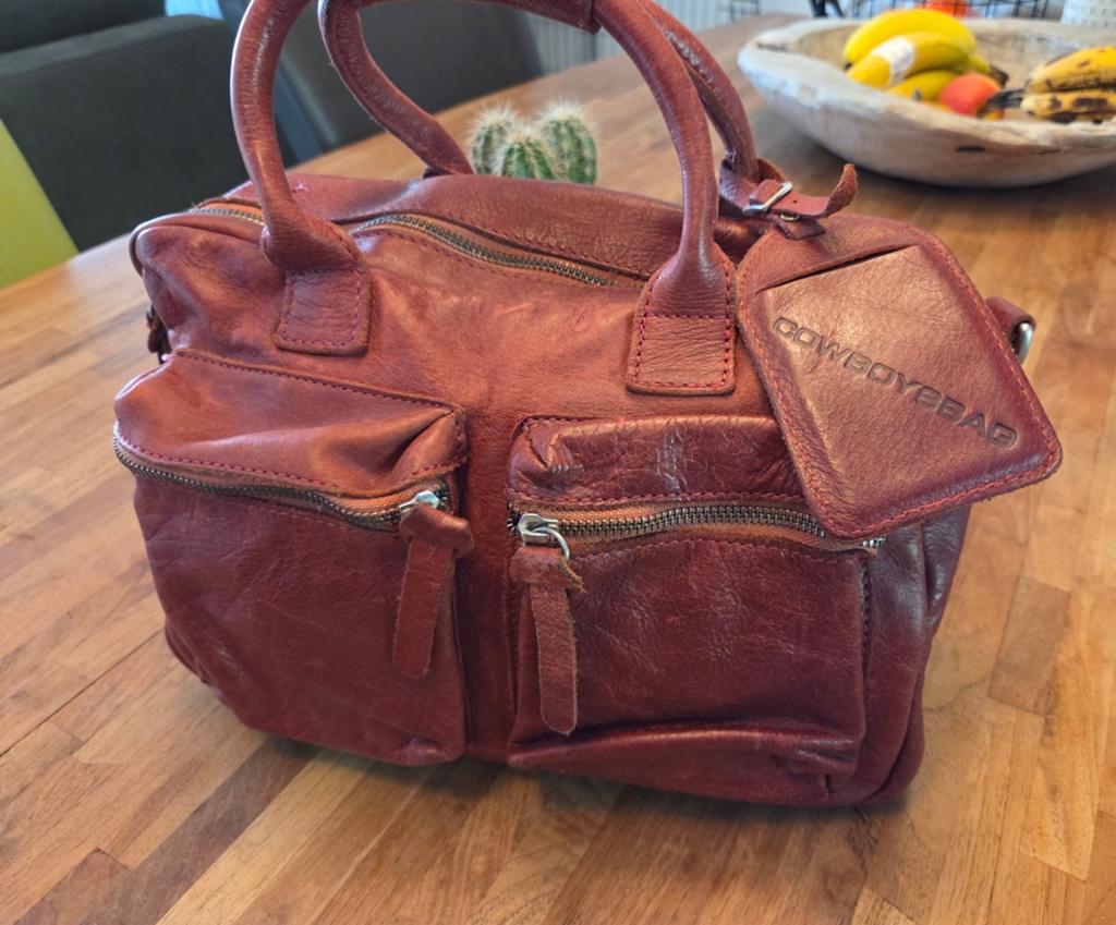 Cowboysbag The Little Bag vintage steenrood, Ophalen of Verzenden, Zo goed als nieuw