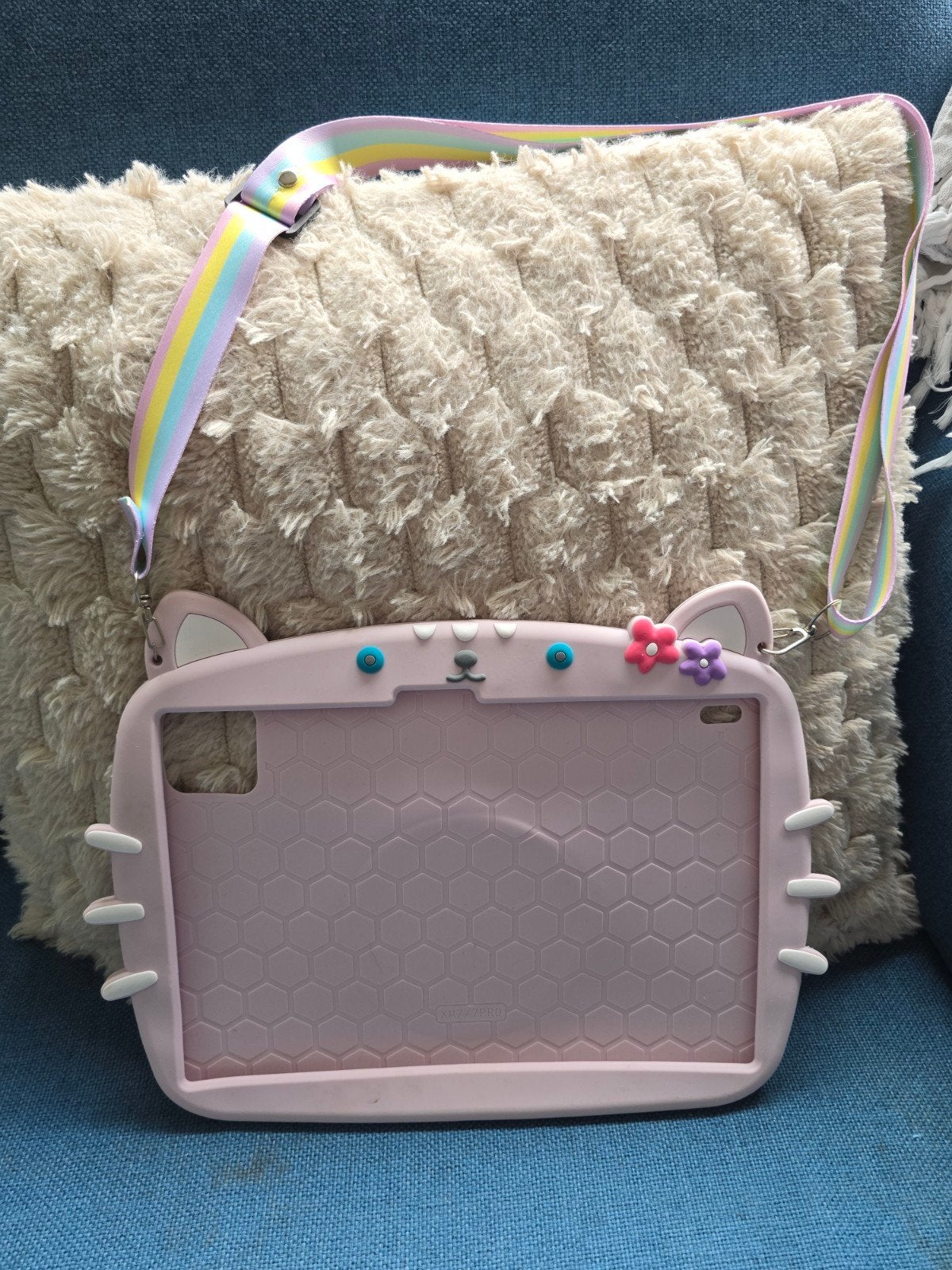 Leuke roze kat hoes voor Xiaomi Tab S7, Tab S7, Xiaomi, 11 inch, Bescherming voor- en achterkant
