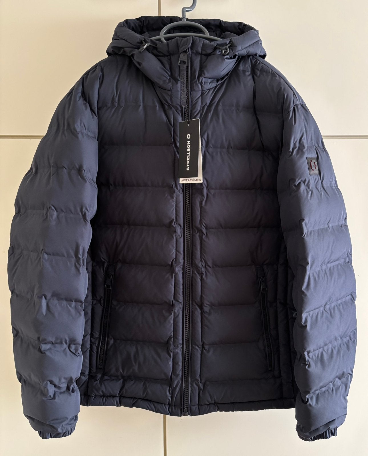 Nieuwe mooie Strellson winterjas – maat: 50 | Nachtblauw, Ophalen of Verzenden, Nieuw, Maat 48/50 (M), Blauw