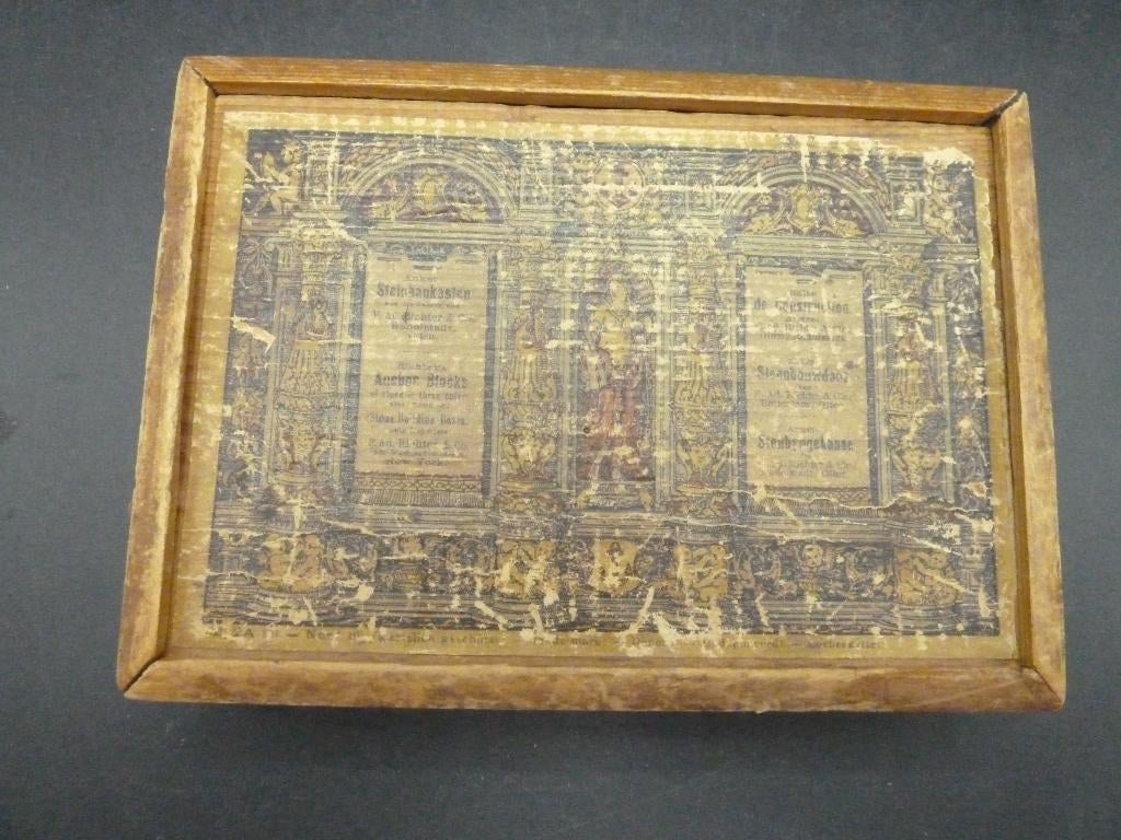 Antieke Anker Richter steenbouwdoos rond 1900, Antiek en Kunst, Antiek | Speelgoed, Ophalen of Verzenden