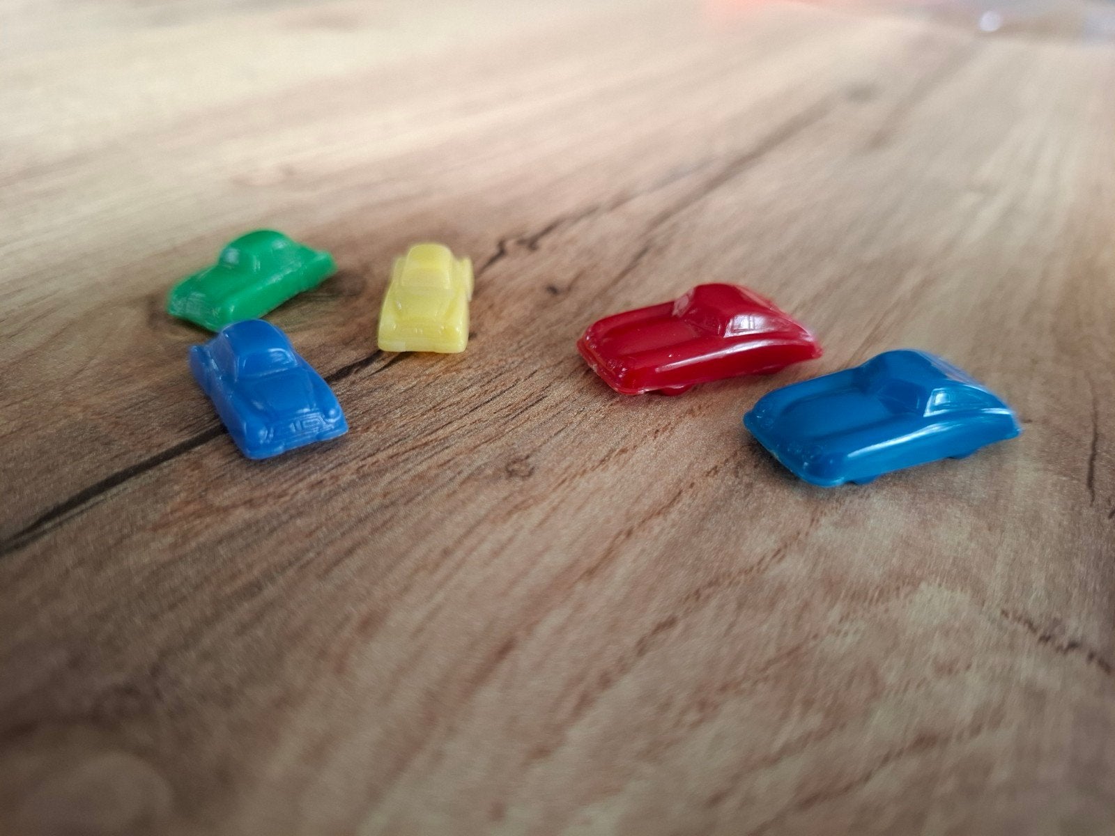Kleine plastic vintage oude auto's (5 stuks), Ophalen of Verzenden, Gebruikt, Auto